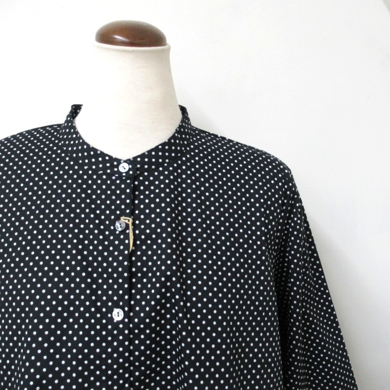 MidiUmi ドットシャツ /BK×OWH99B 【日本製】